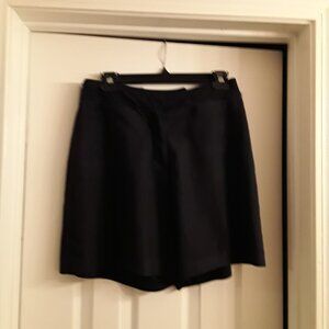 Women's black shorts, size 6